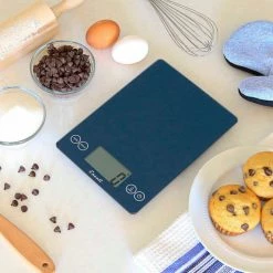 Escali Arti Glass Digital Scale, Blue Mirage -Scales Sales 2022 157BM Arti Glass Kitchen Scale LIFESTYLE 5