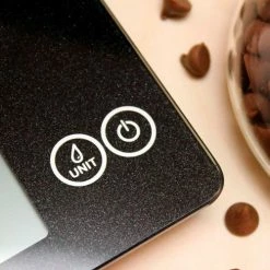 Escali Arti Glass Digital Scale, Black Obsidian -Scales Sales 2022 157BO Arti Glass Kitchen Scale LIFESTYLE 2 SQ