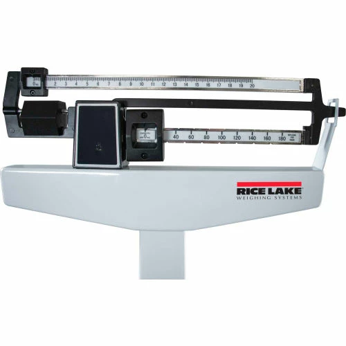 Rice Lake RL-MPS-50 Mechanical Physician Scale with Height Rod, 450 lb x 4 oz 4 Rice Lake RL-MPS-50 Mechanical Physician Scale with Height Rod, 450 lb x 4 oz - Image 2