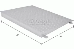 Global Industrial™ Ramp For 4'x4' Pallet Scales, 48"Lx36"Wx4"H, 10,000 lb Capacity -Scales Sales 2022 236466 dim
