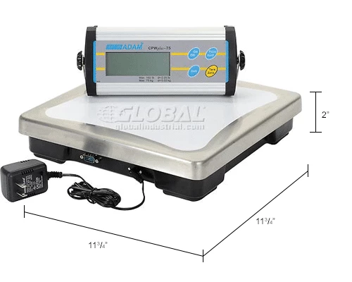 Adam Equipment CPWplus 75 Digital Bench Scale 165lb x 0.05lb 11-13/16" x 11-13/16" Platform 17 Adam Equipment CPWplus 75 Digital Bench Scale 165lb x 0.05lb 11-13/16" x 11-13/16" Platform - Image 15