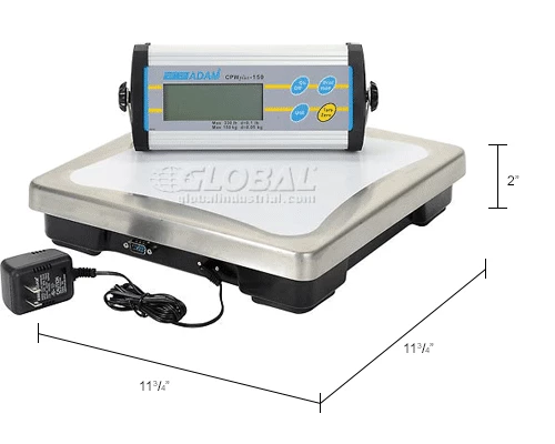 Adam Equipment CPWplus 150 Digital Bench Scale 330lb x 0.1lb 11-13/16" x 11-13/16" Platform 17 Adam Equipment CPWplus 150 Digital Bench Scale 330lb x 0.1lb 11-13/16" x 11-13/16" Platform - Image 15