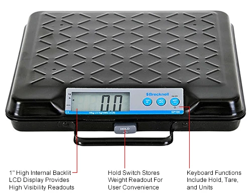 Brecknell GP100-USB Digital Bench Scale with USB Port, 100 x 0.2 lb, 12-1/2" x 11" Platform 17 Brecknell GP100-USB Digital Bench Scale with USB Port, 100 x 0.2 lb, 12-1/2" x 11" Platform - Image 15
