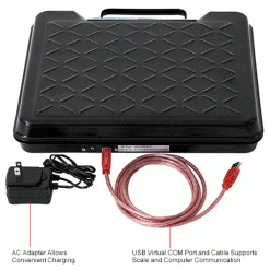 Brecknell GP250-USB Digital Bench Scale with USB Port, 250 x 0.5 lb, 12-1/2" x 11" Platform -Scales Sales 2022 244217IN 5wco 1