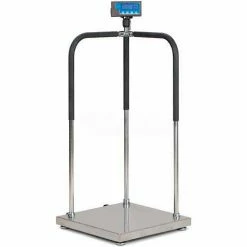 Brecknell MS140-300 Portable Medical Electronic Physician Scale, 660lb x 0.2lb, 20-1/2" x 20-1/2"