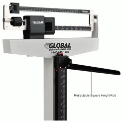 Global Industrial Physician Beam Scale w/ Height Rod, 450 Lb Capacity, 10-7/8"L x 14-13/16"W 37 Global Industrial Physician Beam Scale w/ Height Rod, 450 Lb Capacity, 10-7/8"L x 14-13/16"W -Scales Sales 2022 318504IN 3wco
