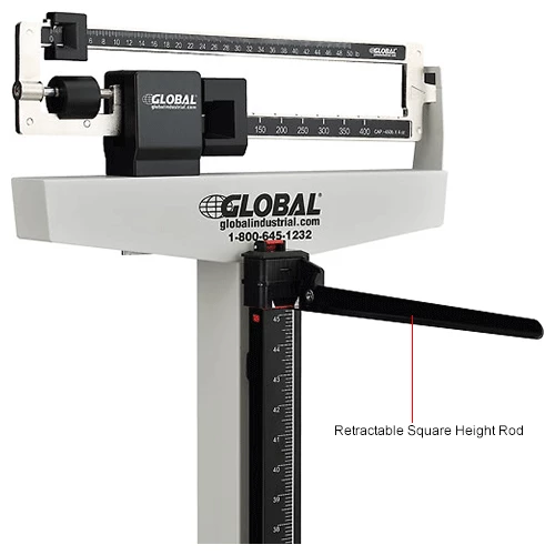 Global Industrial Physician Beam Scale w/ Height Rod, 450 Lb Capacity, 10-7/8"L x 14-13/16"W 18 Global Industrial Physician Beam Scale w/ Height Rod, 450 Lb Capacity, 10-7/8"L x 14-13/16"W - Image 16