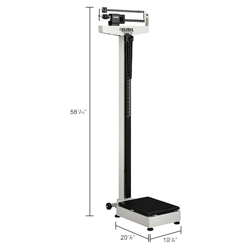 Global Industrial Physician Beam Scale w/ Height Rod, 450 Lb Capacity, 10-7/8"L x 14-13/16"W 22 Global Industrial Physician Beam Scale w/ Height Rod, 450 Lb Capacity, 10-7/8"L x 14-13/16"W - Image 20