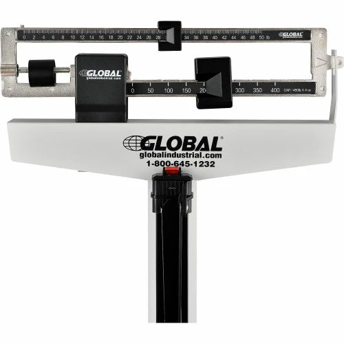 Global Industrial Physician Beam Scale w/ Height Rod, 450 Lb Capacity, 10-7/8"L x 14-13/16"W 7 Global Industrial Physician Beam Scale w/ Height Rod, 450 Lb Capacity, 10-7/8"L x 14-13/16"W - Image 5