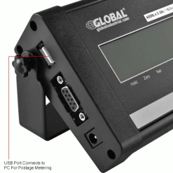 Global Industrial™ Digital Shipping Scale With AC Adapter/USB Port, 400 lb x 0.5 lb -Scales Sales 2022 318513IN 2wco