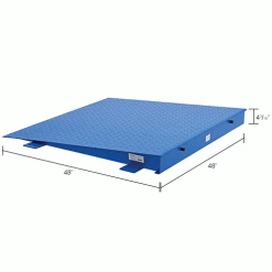 Global Industrial™ Ramp For 4'x4' NTEP Pallet Scale, 40"Lx48"Wx4-3/16"H, 10,000 lb Capacity -Scales Sales 2022 412229IN dim