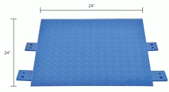 Global Industrial Ramp For 2'x2' NTEP Pallet Scale, 24"Lx24"Wx5"H, 10,000 lb Capacity -Scales Sales 2022 412553IN dim