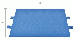 Global Industrial™ Ramp For 3'x3' NTEP Pallet Scale, 36"Lx36"Wx5"H, 10,000 lb Capacity -Scales Sales 2022 412555IN dim