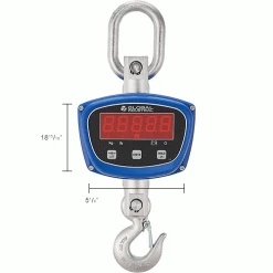 Global Industrial™ LED Digital Crane Scale w/ Remote, 1,000 lb x 0.2 lb -Scales Sales 2022 412647IN dim