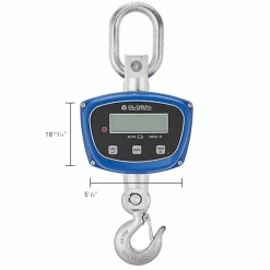 Global Industrial™ LCD Digital Crane Scale w/ Remote, 3,000 lb x 1 lb -Scales Sales 2022 412650IN dim