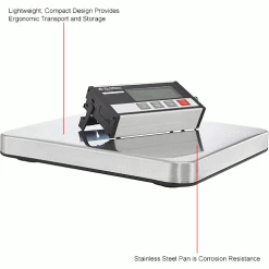 Global Industrial™ Digital Compact Bench Scale, LCD Display, 330 lb x 0.1 lb -Scales Sales 2022 412661IN 1wco