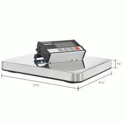 Global Industrial™ Digital Compact Bench Scale, LCD Display, 440 lb x 0.1 lb -Scales Sales 2022 412662IN dim
