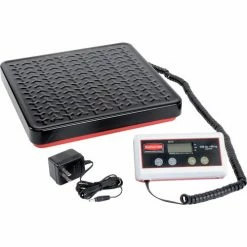 Pelouze FG401088 Digital Receiving Scale with Remote Display, 150lb x 0.2lb, Black/Red/White