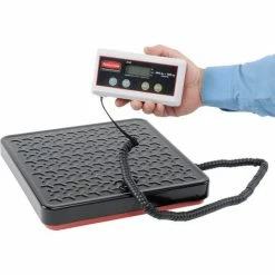 Pelouze FG404088 Digital Receiving Scale with Remote Display, 400lb x 0.5lb, Black/Red/White -Scales Sales 2022 423126 04