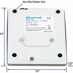 Brecknell 6030 IP67 Water Proof Portion Control Scale 10 lb Capacity x 0.002 lb Readability -Scales Sales 2022 816965006557 16
