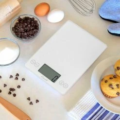 Escali Arti Glass Digital Scale, Frost White -Scales Sales 2022 Arti 157FW LIFESTYLE 5