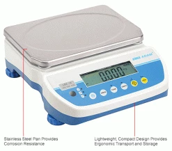 Adam Equipment LBX 12 Latitude Compact Bench Scale, 25 lb x 0.005 lb -Scales Sales 2022 B2288758IN 1wco