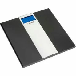 Escali US180B Digital Sleek Bathroom Scale, 400lb x 0.2lb/180kg x 0.1kg, Stainless Steel Platform