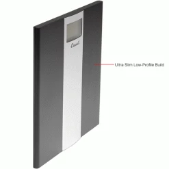 Escali US180B Digital Sleek Bathroom Scale, 400lb x 0.2lb/180kg x 0.1kg, Stainless Steel Platform -Scales Sales 2022 B480575 2wco