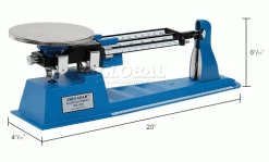 Adam Equipment TBB610S Triple Beam Balance 610g x 0.1g 6" Diameter Platform -Scales Sales 2022 B503234 dim