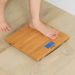Escali Bamboo Bathroom Scale -Scales Sales 2022 ECO200 Bamboo Bathroom Scale LIFESTYLE 2