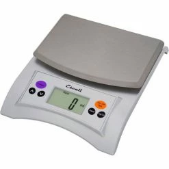 Escali A115S Aqua Digital Scale with Removable Top, 11lb x 0.1oz/5kg x 1g, Stainless Steel -Scales Sales 2022 ESL A115S