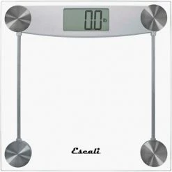Escali Glass & Chrome Bathroom Scale -Scales Sales 2022 ESL E184