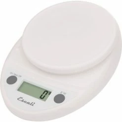 Escali P115W Primo Compact Digital Scale, 5000 g x 1 g, White -Scales Sales 2022 ESL P115W