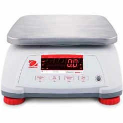 Ohaus® Valor 4000 Water Resistant Digital Scale 6lb x 0.001lb 7-1/2" x 9-1/2" Platform -Scales Sales 2022 OHA 30035435