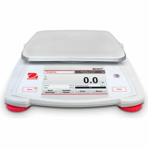 Ohaus® Scout® STX621 Electronic Portable Touchscreen Balance, 620g x 0.1g 3 Ohaus® Scout® STX621 Electronic Portable Touchscreen Balance, 620g x 0.1g