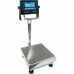 Optima 915 Series NTEP Bench Digital Scale with LCD Display 100lb x 0.02lb 12" x 12" Platform