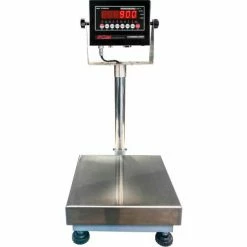 Optima 915 Series NTEP Bench Digital Scale with LED Display 100lb x 0.02lb 14" x 12" Platform