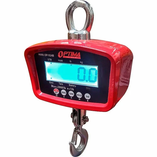 Optima LCD Digital Crane Scale With Remote 2,000lb x 1lb 4 Optima LCD Digital Crane Scale With Remote 2,000lb x 1lb - Image 2