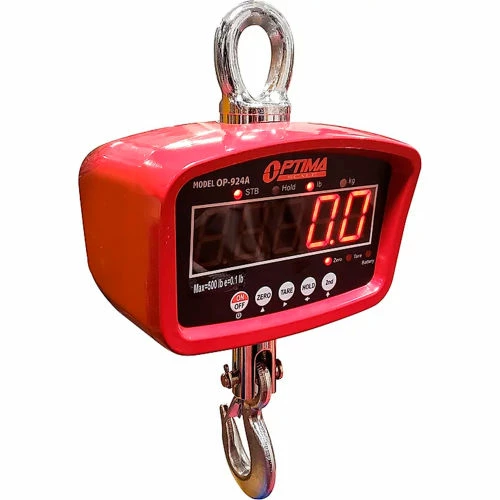 Optima LED Digital Crane Scale With Remote 1,500lb x 0.5lb 4 Optima LED Digital Crane Scale With Remote 1,500lb x 0.5lb - Image 2