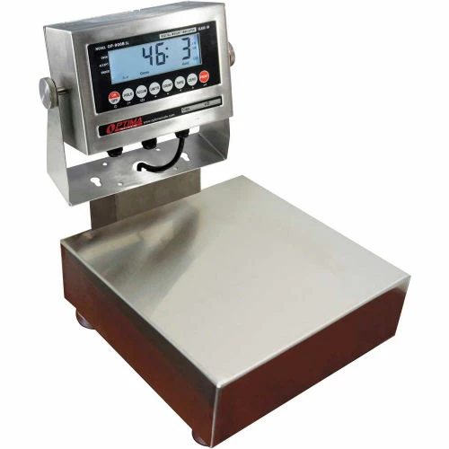 Optima 915 Series NTEP Stainless Steel Bench Digital Scale w/ LED Display 100lb x 0.02lb 12" x 12" 7 Optima 915 Series NTEP Stainless Steel Bench Digital Scale w/ LED Display 100lb x 0.02lb 12" x 12" - Image 5