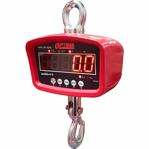 Optima LED Digital Crane Scale With Remote 2,000lb x 1lb 8 Optima LED Digital Crane Scale With Remote 2,000lb x 1lb - Image 6