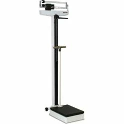 Rice Lake RL-MPS-30 Mechanical Physician Scale with Height Rod - KG Only, 180 kg x 100 g