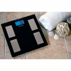 Escali USHM180G Digital Health Monitor Bathroom Scale, 400lb x 0.2lb/180kg x 0.1kg, Glass 10 Escali USHM180G Digital Health Monitor Bathroom Scale, 400lb x 0.2lb/180kg x 0.1kg, Glass -Scales Sales 2022 escali ushm180g lifestyle1 1