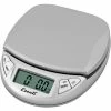 Escali N115S Pico Pocket Digital Kitchen Scale, 11lb x 0.1oz/5000g x 1g, Silver -Scales Sales 2022 pico n115s angle