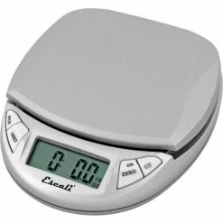 Escali N115S Pico Pocket Digital Kitchen Scale, 11lb x 0.1oz/5000g x 1g, Silver